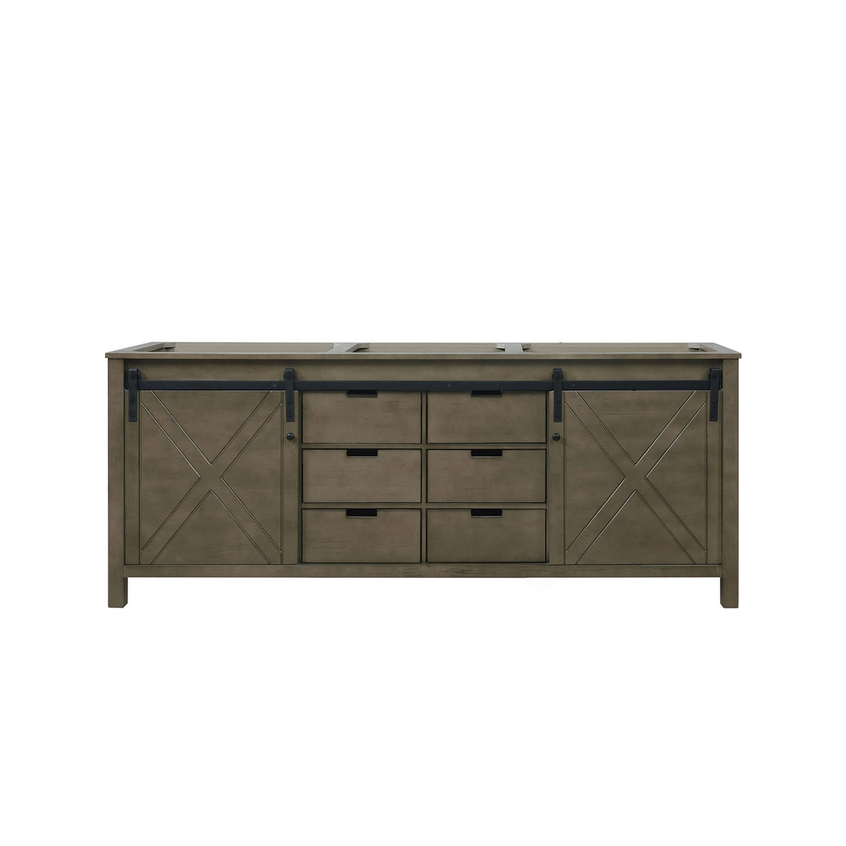 Rustic Brown 80 inch Bathroom Vanity for Bathroom Renovation