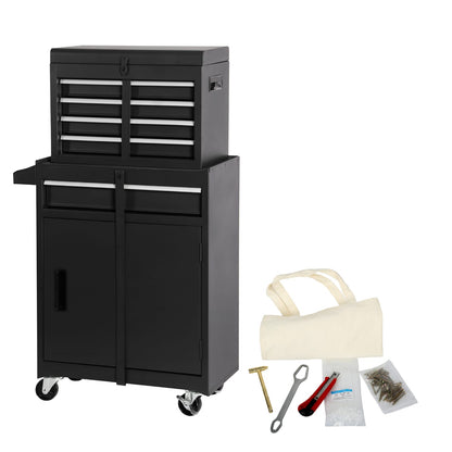 5-Drawer Rolling Tool Chest - Steel Storage Cabinet with Wheels