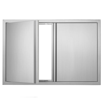 Stainless Steel Outdoor Kitchen Door - 36x24 Inch BBQ Island Access