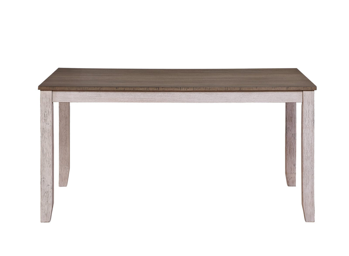 6-Person Rectangular Wood Dining Table with Chairs