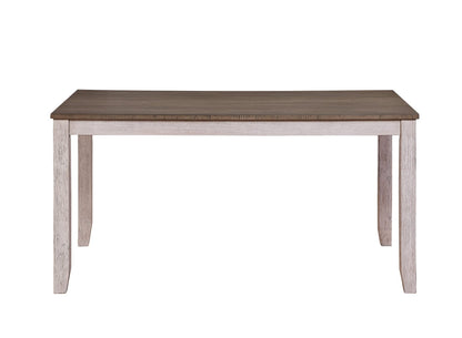 6-Person Rectangular Wood Dining Table with Chairs