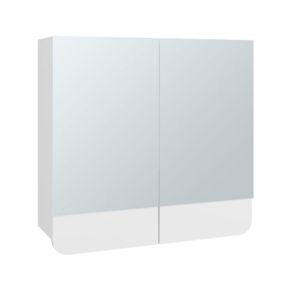White Engineered Wood Medicine Cabinet for Bathroom Renovation