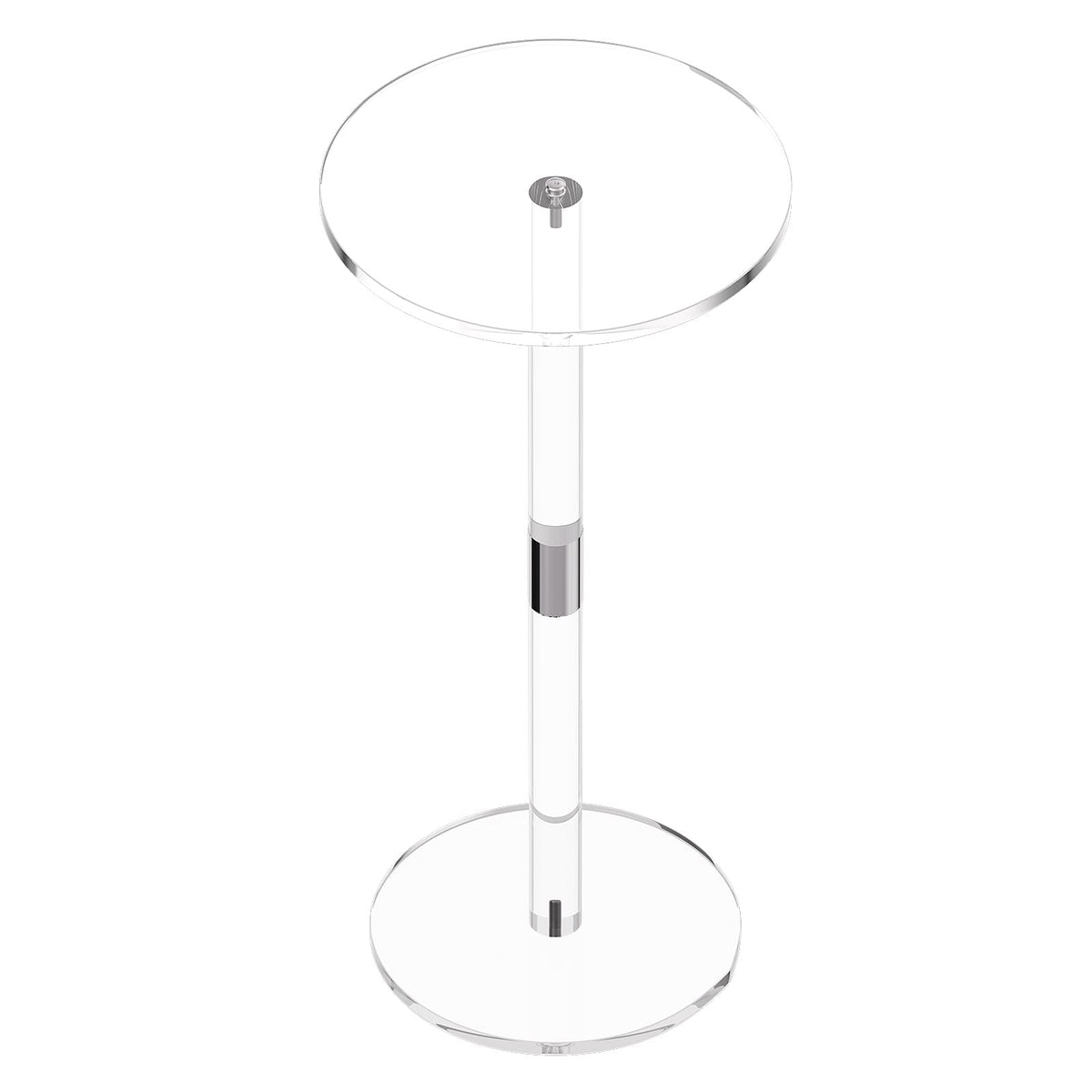 Clear Acrylic Drink Table - 10" Round Top