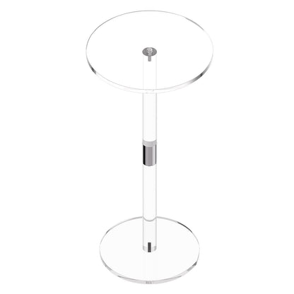 Clear Acrylic Drink Table - 10" Round Top