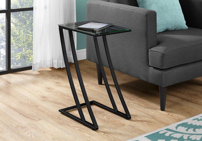 Black Metal Accent Table - 12 x 15.75 x 24 Inches