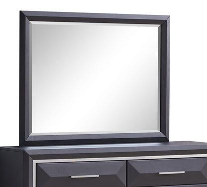 Black Mirror Vanity Mirror with Wood Frame - 46"H x 36"W