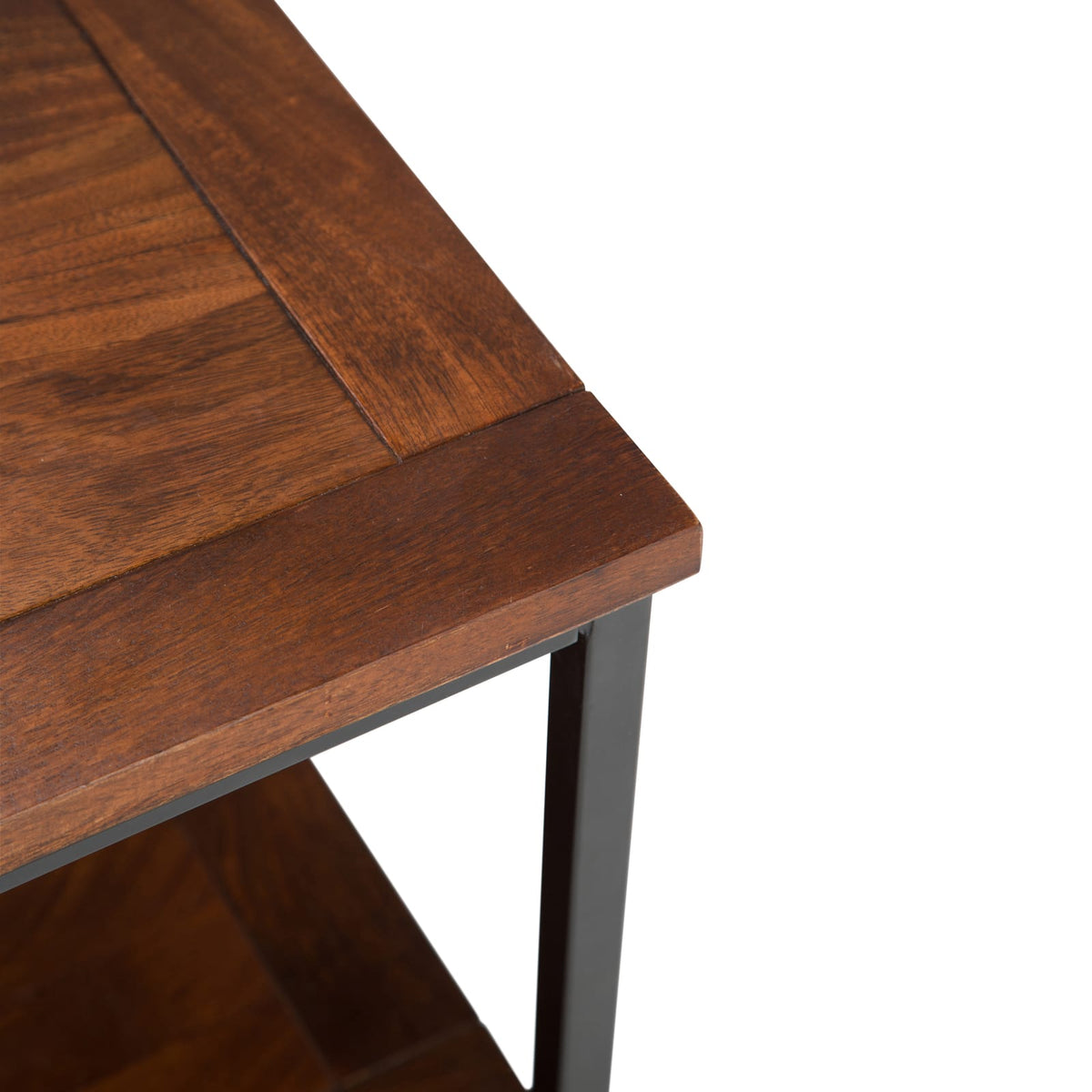 Skyler End Table - Dark Brown Storage Accent