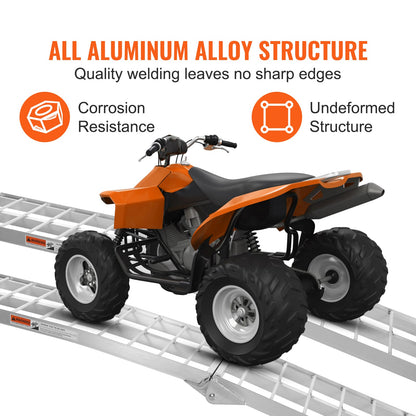 2-Piece Aluminum Loading Ramps - 1500 LBS Capacity