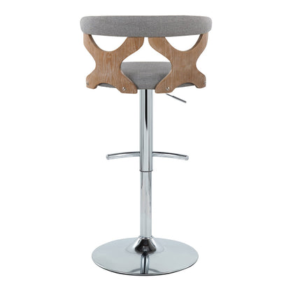 Adjustable Barstool Set of 2 with Swivel Seat for Kitchen Dining Room