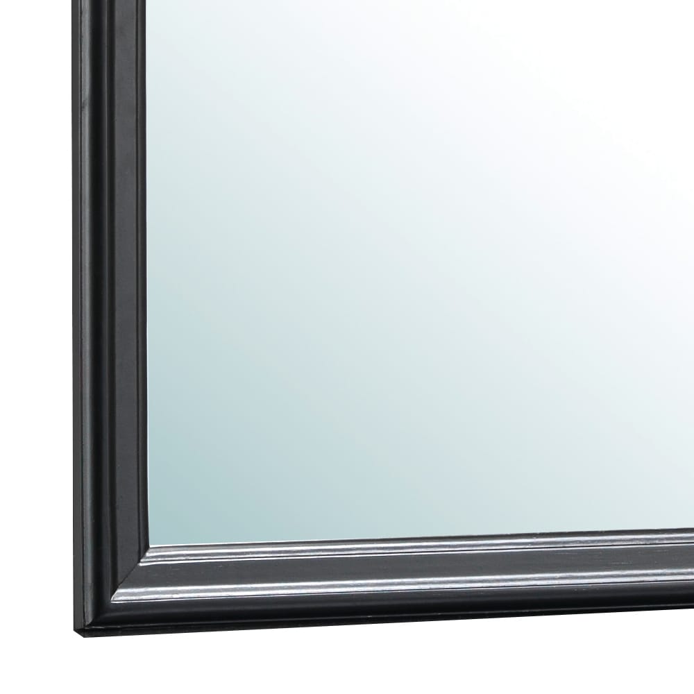Elegant Black Wall Mirror - 38" Vanity Mirror with Particle Board Frame