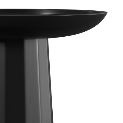 13"D x 13"W Black Wood Accent Table - Small Table for Living Room