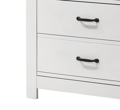 Cassini 31" White 5-Drawer Chest - Durable Storage Dresser