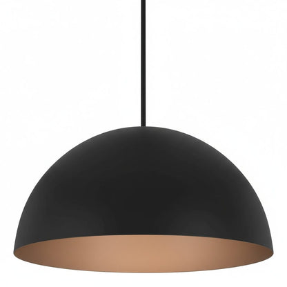 24 inch Black Steel LED Pendant for Dining Room Lighting