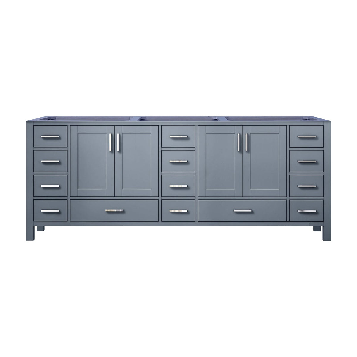 Dark Grey Double Bath Vanity - 84 Inch Wide