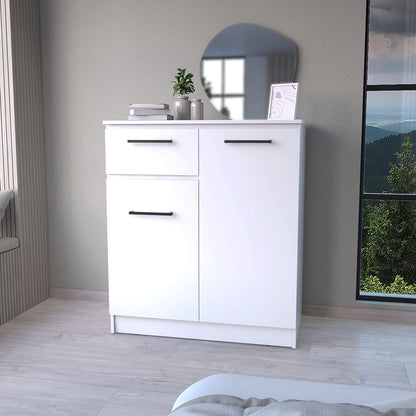 White Bedroom Dresser - 36" Wide Storage Chest