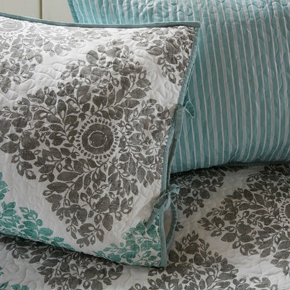 Aqua Cotton Daybed Cover Set - Twin Size
