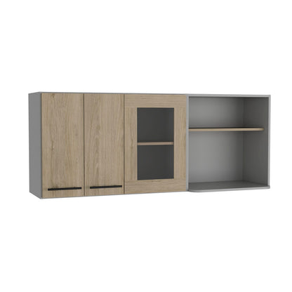 Beige Kitchen Cabinet - Shelves Included