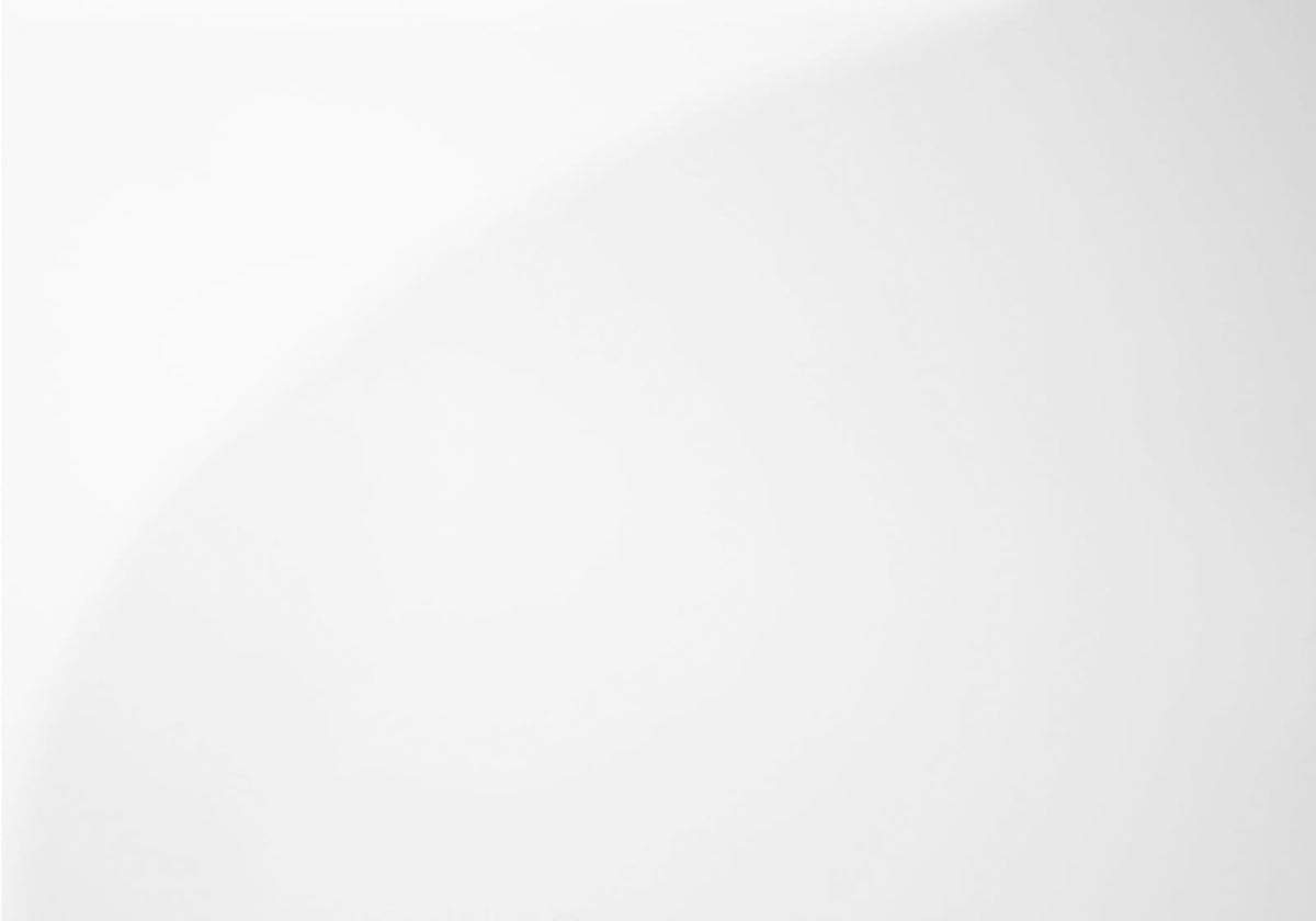 5-Tier Glossy White Bookshelf - Modern Bookcase