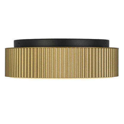 Antique Brass LED Flush Mount Bedroom Lighting