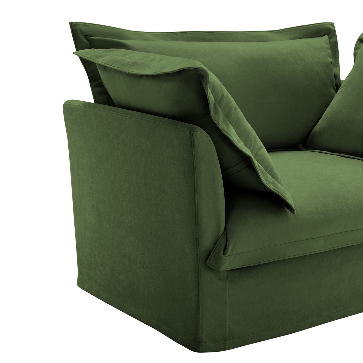 Koala Sofa - Green Chenille Comfort