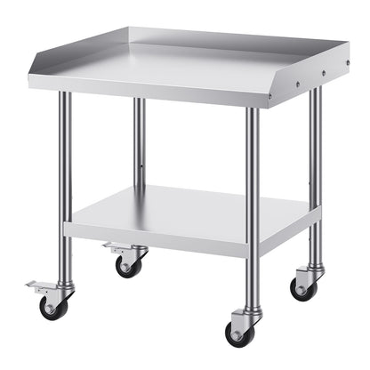 24 x 28 Inch Stainless Steel Work Table - Silver