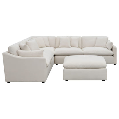 Greeley Ivory 6-Piece Upholstered Modular Sectional Sofa