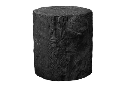 Black Magnesium Oxide Accent Table for Garden or Poolside Dcor