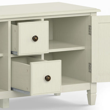Connaught 72 Inch Solid Wood TV Stand - Antique White