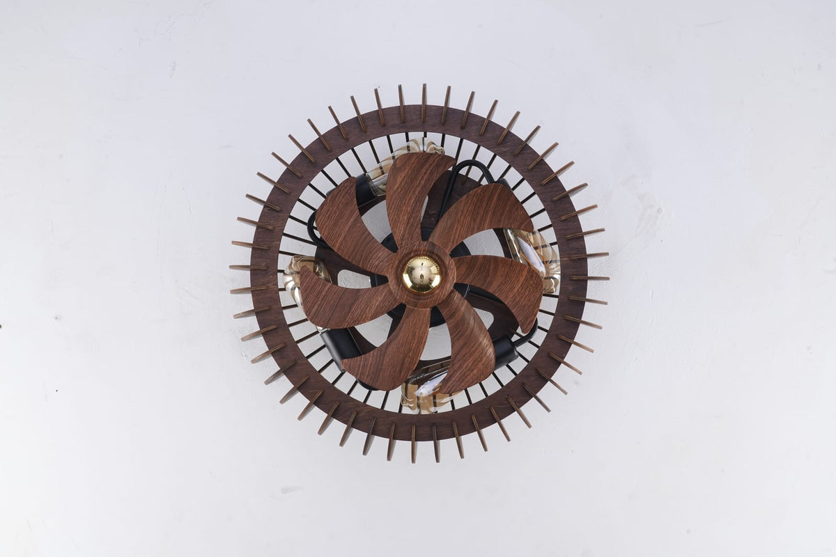 20 inch Wood Ceiling Fan Light with Remote Control for Bedroom