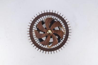 20 inch Wood Ceiling Fan Light with Remote Control for Bedroom