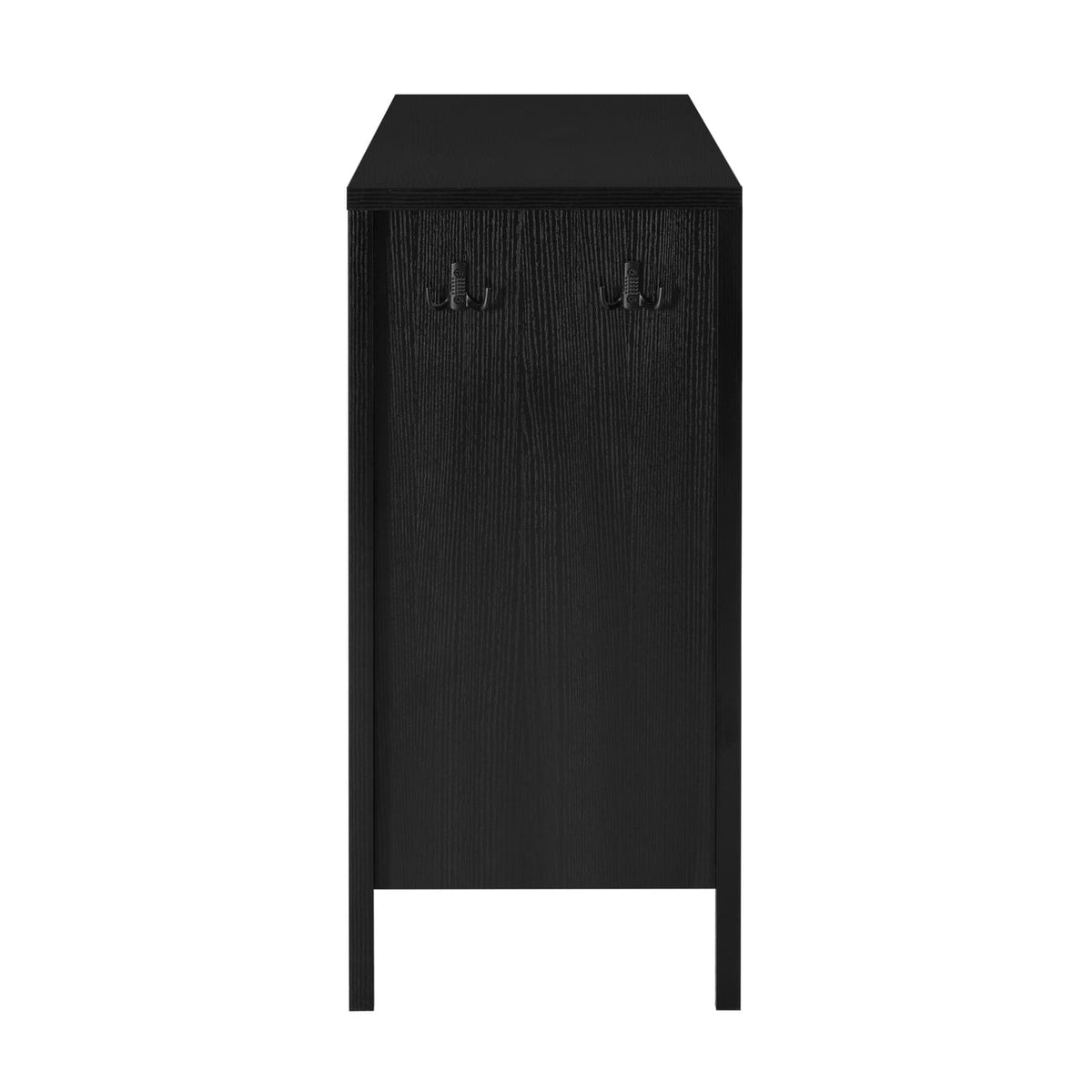 Black 55 Inch Sideboard Buffet - MDF Storage Cabinet