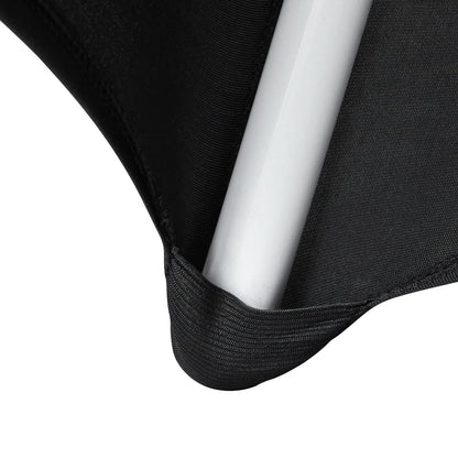 Black Polyester Chair Covers - 30 Pack for Weddings & Parties