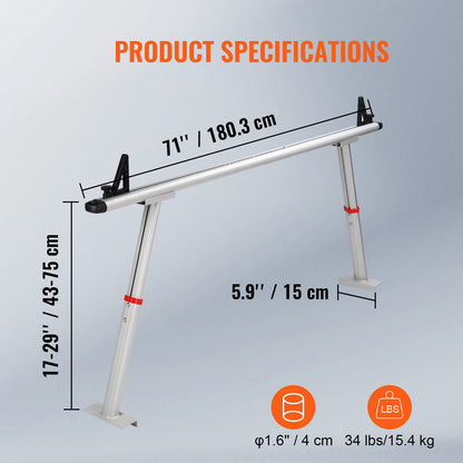 Aluminum Truck Bed Rack - 800 lb Capacity