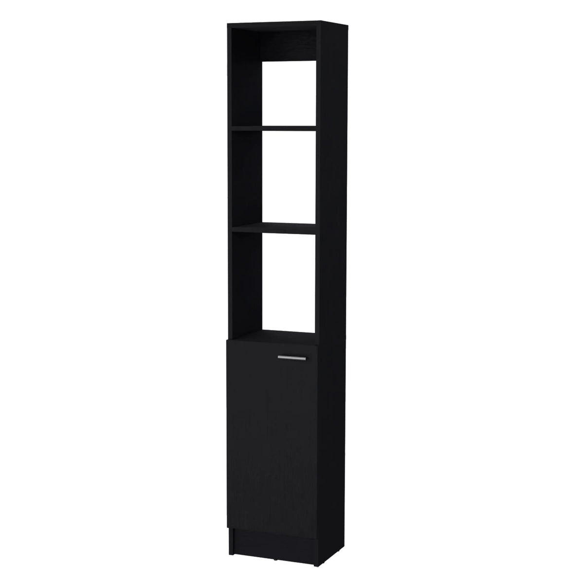 Wenge Linen Cabinet - Bathroom Storage with Shelves