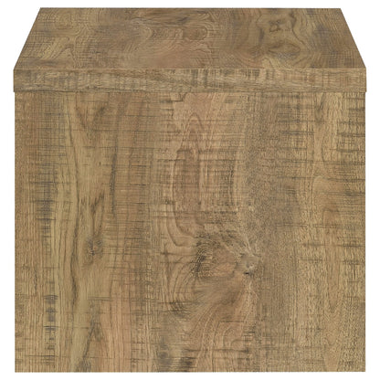 Natural Mango Wood Square End Table - 23.5" for Living Room
