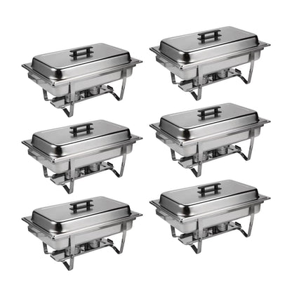 6 Piece Stainless Steel Catering Buffet Set