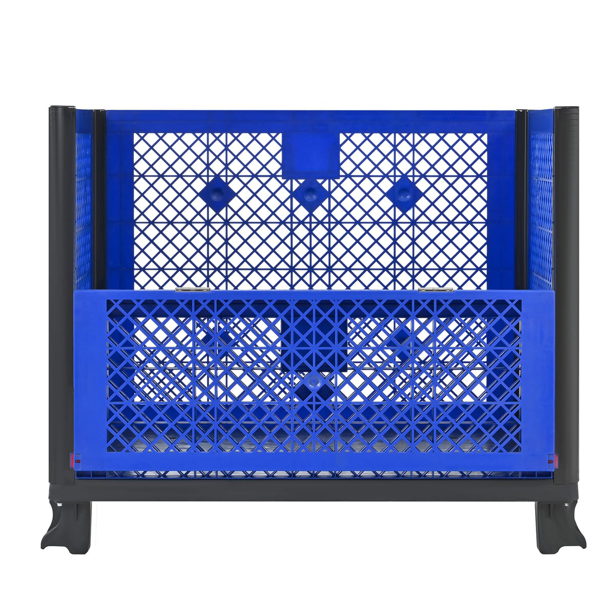 600 lb Blue HDPE Tool Cabinet - Stackable Bulk Storage Container