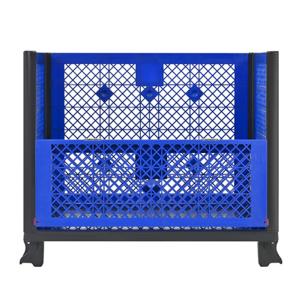 600 lb Blue HDPE Tool Cabinet - Stackable Bulk Storage Container