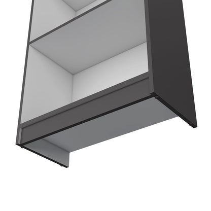 Sutton Bookcase with Tier Storage Shelves - Multicolored Display Unit