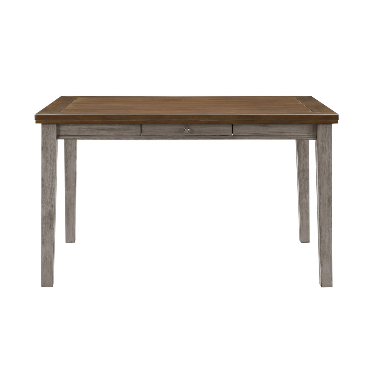 Traditional Cherry & Gray Counter Height Dining Table - Seats 6