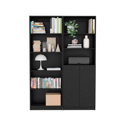 Black Freestanding File Cabinet - 5+ Drawers, Modern Style