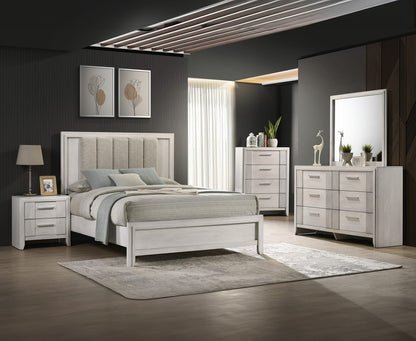 Antique White 2-Drawer Nightstand - Contemporary Bedroom Storage