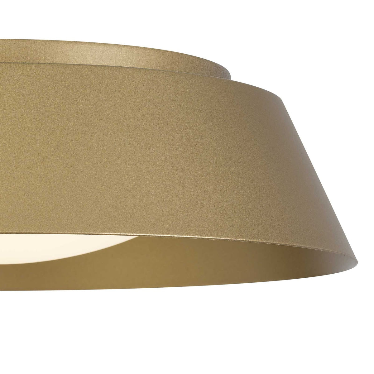 Antique Brass LED Flush Mount Ceiling Light 15 Inch