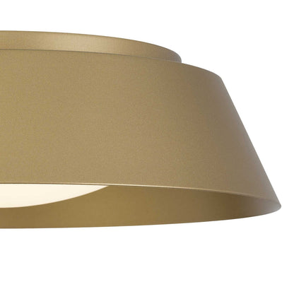 Antique Brass LED Flush Mount Ceiling Light 15 Inch