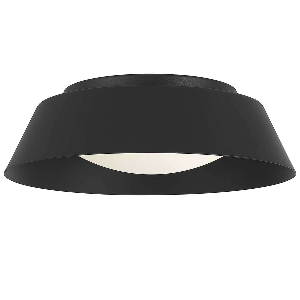Black LED Flush Mount Ceiling Light Fixture