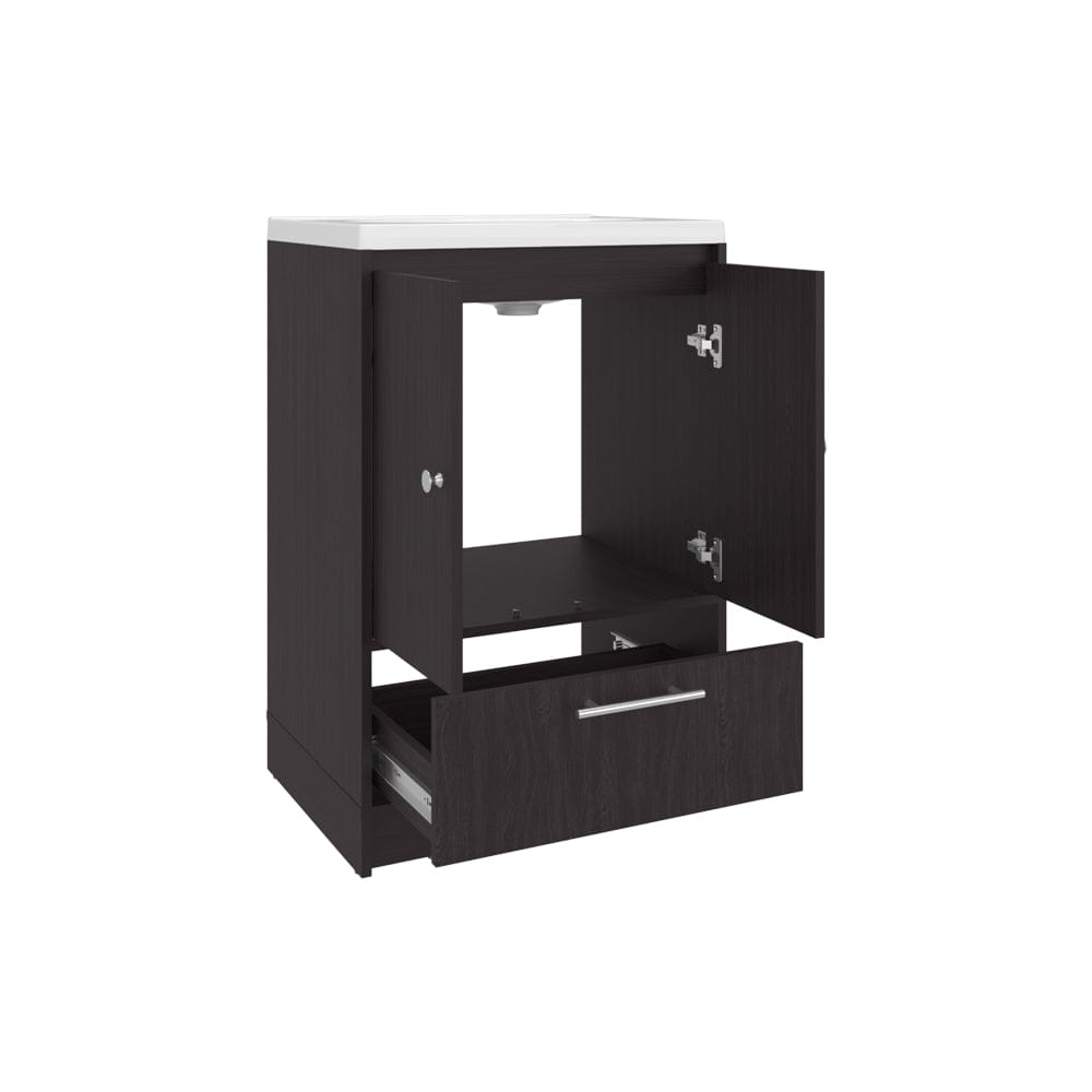 Wenge Bathroom Vanity with 2 Doors for Bathrooms
