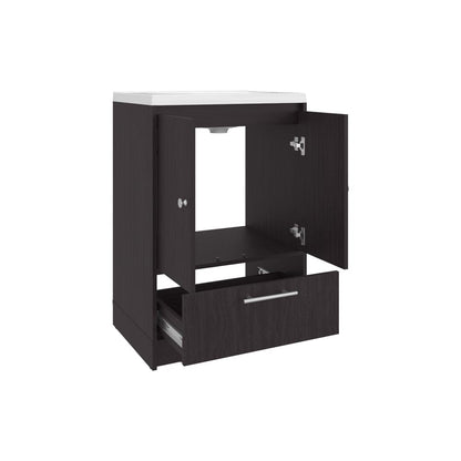Wenge Bathroom Vanity with 2 Doors for Bathrooms