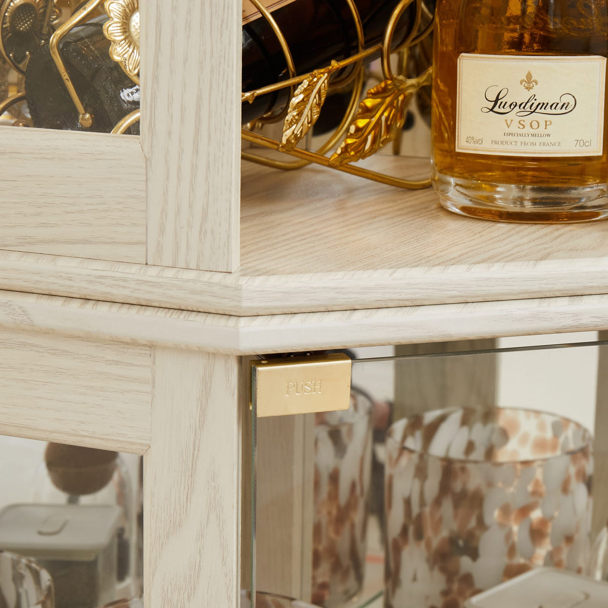 White Corner Curio Cabinet - Display Case for Living Room
