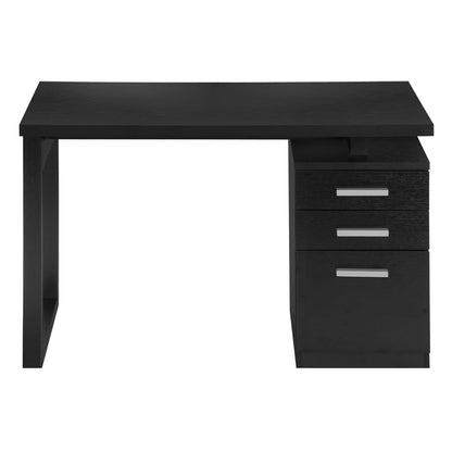 Black Computer Desk with Storage Drawers - 47.25" L for Home Office