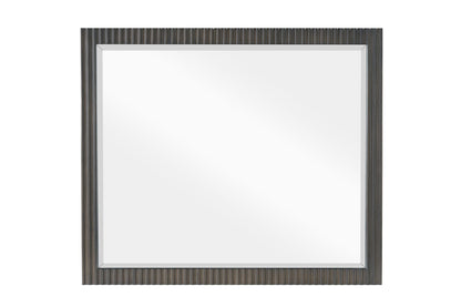 Espresso Mirror with Beveled Edge - 42" Vanity Mirror